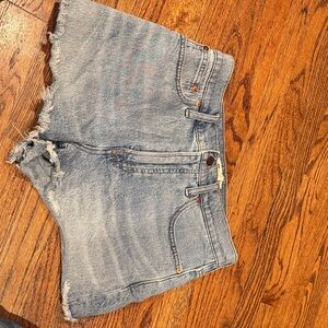Madewell Light Blue Denim Cutoff Jean Shorts